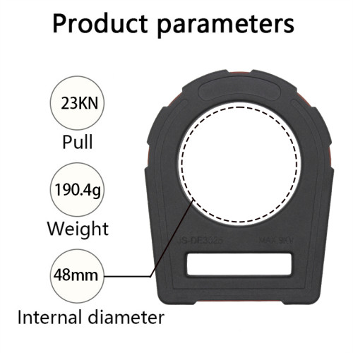 High-Voltage 23kN Dielectric D-Ring – Arc-Flash Safe Hardware for Utility Workers