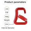 Heavy-Duty 23kN Aluminum Carabiner for Safety Harness Systems