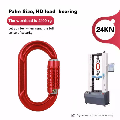 Professional 23kN Aluminum Carabiner for Construction & Industrial Climbing