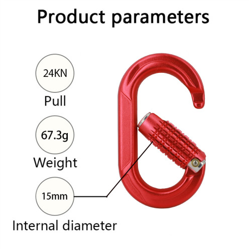 Professional 23kN Aluminum Carabiner for Construction & Industrial Climbing