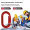 Professional 23kN Aluminum Carabiner for Construction & Industrial Climbing