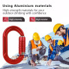 Professional 23kN Aluminum Carabiner for Construction & Industrial Climbing