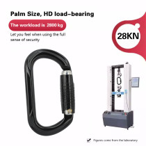 28kN High-Strength Aluminum Carabiner for Industrial Fall Protection