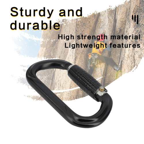 28kN High-Strength Aluminum Carabiner for Industrial Fall Protection