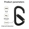 28kN High-Strength Aluminum Carabiner for Industrial Fall Protection