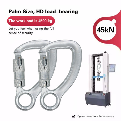 45kN High-Strength Steel Carabiner – Maximum Load Connector for Safety Systems