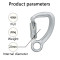 45kN High-Strength Steel Carabiner – Maximum Load Connector for Safety Systems