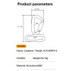 4kN Aluminum Pet Leash Carabiner – Lightweight Clip for Dog Harness Accessories