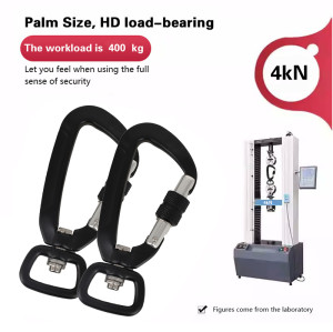 4kN Lightweight Aluminum Carabiner – Compact Gear Clip for Outdoor Accessories