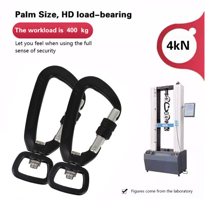 4kN Lightweight Aluminum Carabiner – Compact Gear Clip for Outdoor Accessories