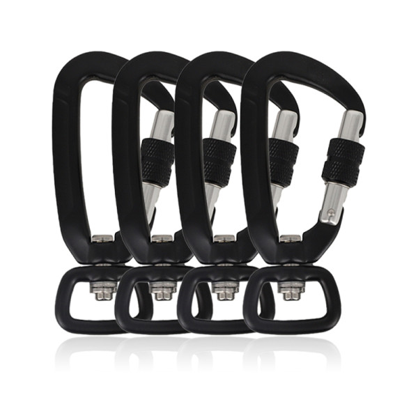 4kN Lightweight Aluminum Carabiner – Compact Gear Clip for Outdoor Accessories