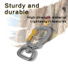 4kN Aluminum Swivel Carabiner – Lightweight Rotating Clip for Pet Leash & Gear