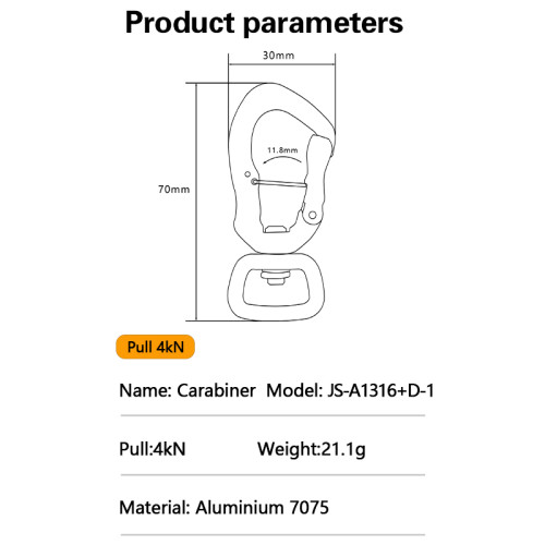 4kN Aluminum Swivel Carabiner – Lightweight Rotating Clip for Pet Leash & Gear