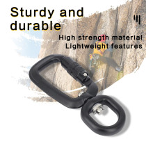 4kN Aluminum 6061 Swivel Carabiner – Lightweight Rotating Clip for Pet Leash