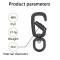 4kN Aluminum 6061 Swivel Carabiner – Lightweight Rotating Clip for Pet Leash