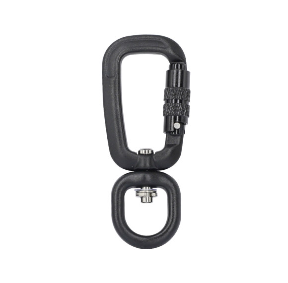 4kN Aluminum 6061 Swivel Carabiner – Lightweight Rotating Clip for Pet Leash
