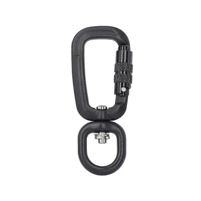 4kN Aluminum 6061 Swivel Carabiner – Lightweight Rotating Clip for Pet Leash