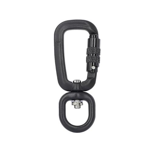 4kN Aluminum 6061 Swivel Carabiner – Lightweight Rotating Clip for Pet Leash