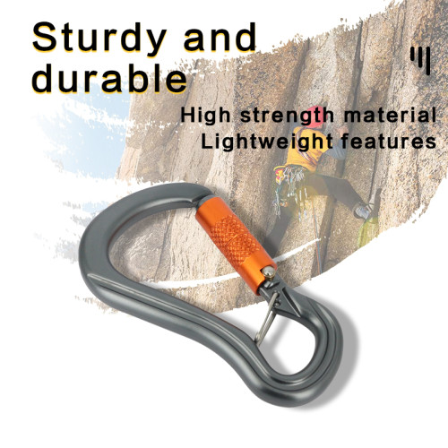 12kN Aluminum 7075 Carabiner – Lightweight Locking Clip for Outdoor Gear