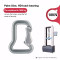 18kN Aluminum 7075 Carabiner – Lightweight D-Shape Connector for Outdoor Gear