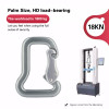 18kN Aluminum 7075 Carabiner – Lightweight D-Shape Connector for Outdoor Gear