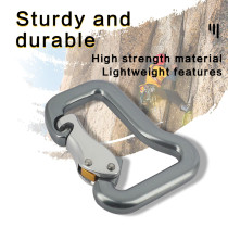 18kN Aluminum 7075 Carabiner – Lightweight D-Shape Connector for Outdoor Gear