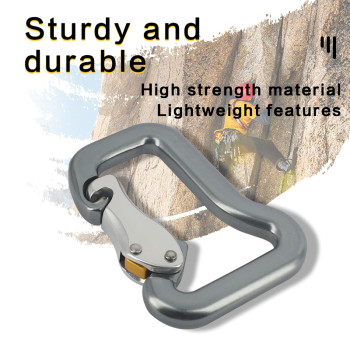 18kN Aluminum 7075 Carabiner – Lightweight D-Shape Connector for Outdoor Gear