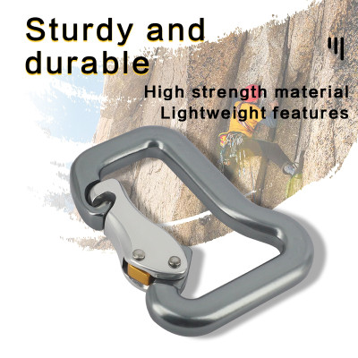 18kN Aluminum 7075 Carabiner – Lightweight D-Shape Connector for Outdoor Gear