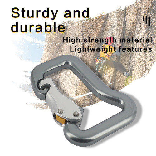 18kN Aluminum 7075 Carabiner – Lightweight D-Shape Connector for Outdoor Gear