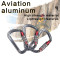 30kN Aluminum Triple-Action Twist-Lock Carabiner for Fall Protection