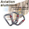 30kN Aluminum Triple-Action Twist-Lock Carabiner for Fall Protection