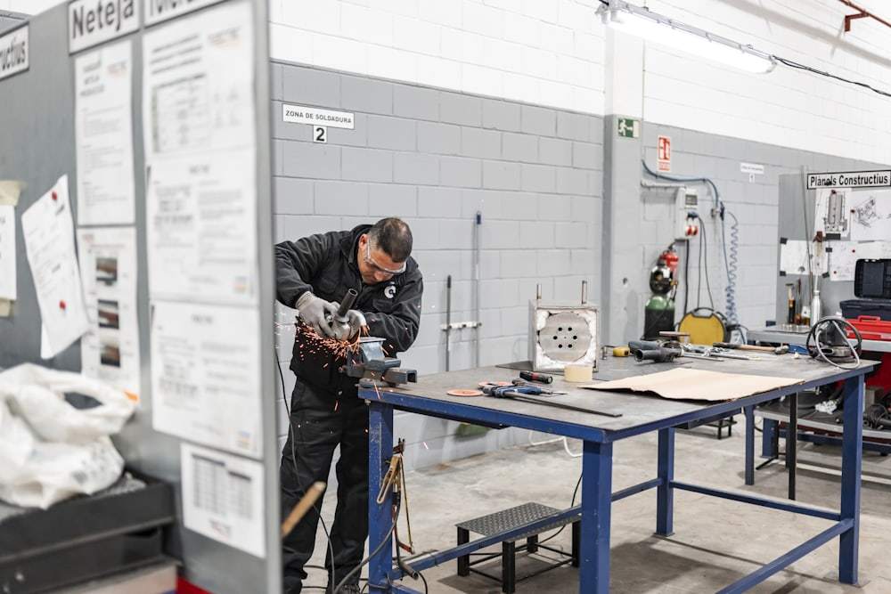 Metalworking process in an industrial workshop where tooling and surface control affect connector quality