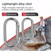 25kN Steel Spring Gate Carabiner – Secure Connector for Safety Harness Systems