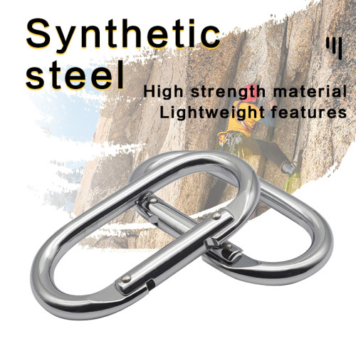 25kN Steel Spring Gate Carabiner – Secure Connector for Safety Harness Systems