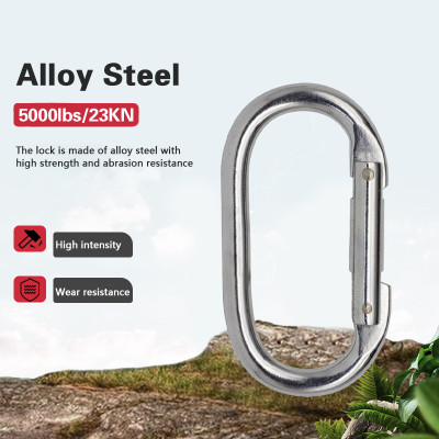 25kN Steel Spring Gate Carabiner – Secure Connector for Safety Harness Systems