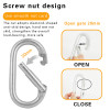 25kN Steel Spring Gate Carabiner – Secure Connector for Safety Harness Systems