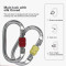 25kN Heat-Treated Stainless Steel Carabiner – Heavy-Duty Connector for Fall Protection