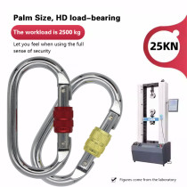 25kN Heat-Treated Stainless Steel Carabiner – Heavy-Duty Connector for Fall Protection