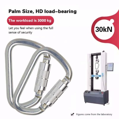 25kN Cold-Formed Steel Carabiner – Secure Locking Hook for Safety Harnesses