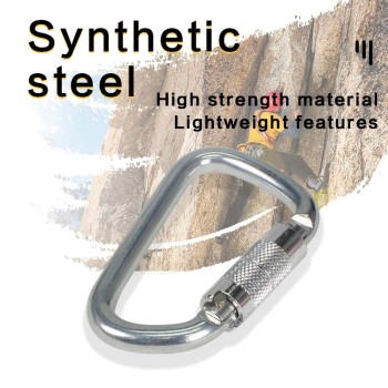 25kN Cold-Formed Steel Carabiner – Secure Locking Hook for Safety Harnesses