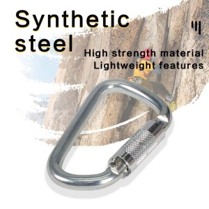 25kN Cold-Formed Steel Carabiner – Secure Locking Hook for Safety Harnesses