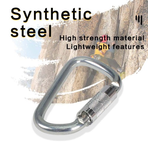 25kN Cold-Formed Steel Carabiner – Secure Locking Hook for Safety Harnesses