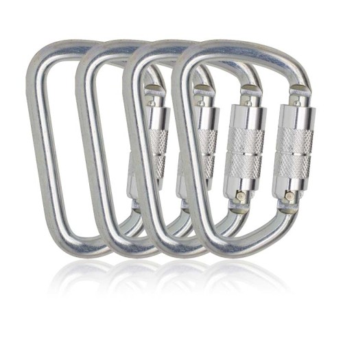 25kN Cold-Formed Steel Carabiner – Secure Locking Hook for Safety Harnesses