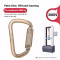 30kN Cold-Formed Steel Carabiner – Heat-Treated Connector for Fall Protection