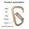 30kN Cold-Formed Steel Carabiner – Heat-Treated Connector for Fall Protection