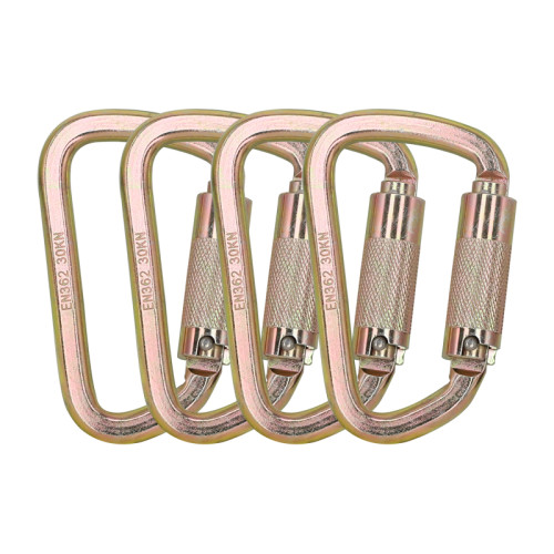 30kN Cold-Formed Steel Carabiner – Heat-Treated Connector for Fall Protection
