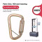 Cold-Formed 30kN Locking Carabiner for Full-Body Harness Assembly