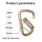 Cold-Formed 30kN Locking Carabiner for Full-Body Harness Assembly