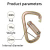 Cold-Formed 30kN Locking Carabiner for Full-Body Harness Assembly