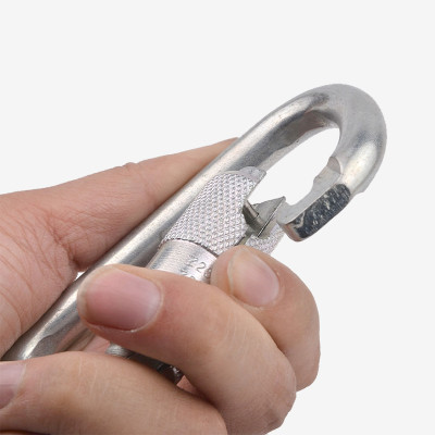 30kN D-Frame Steel Carabiner for Full-Body Harness Attachment